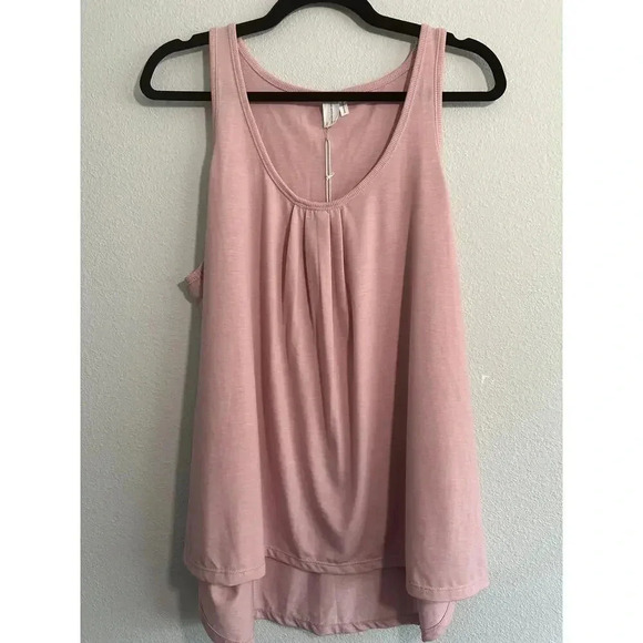 Bare Necessities NWT Soft Rose Pink Sleeveless Jersey Tank Sleep Top XL - Picture 1 of 7